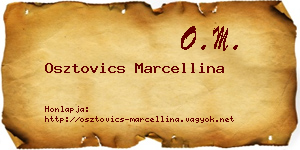 Osztovics Marcellina névjegykártya